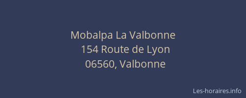 Mobalpa La Valbonne