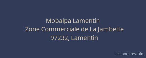 Mobalpa Lamentin