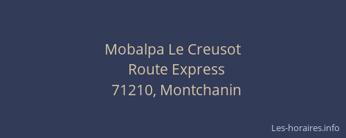 Mobalpa Le Creusot