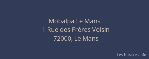Mobalpa Le Mans