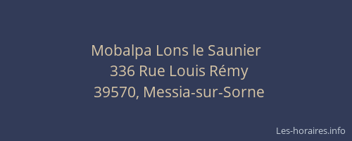 Mobalpa Lons le Saunier