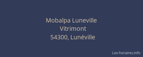 Mobalpa Luneville