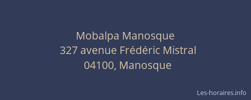 Mobalpa Manosque