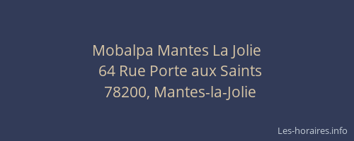 Mobalpa Mantes La Jolie