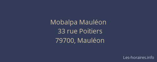 Mobalpa Mauléon