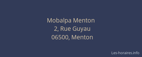 Mobalpa Menton