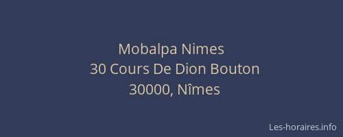 Mobalpa Nimes