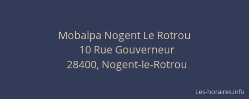 Mobalpa Nogent Le Rotrou