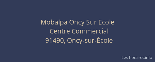 Mobalpa Oncy Sur Ecole