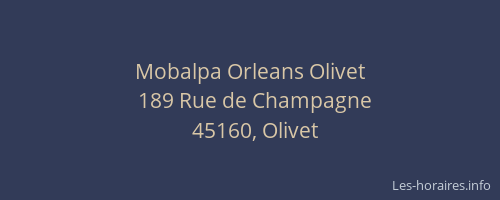 Mobalpa Orleans Olivet