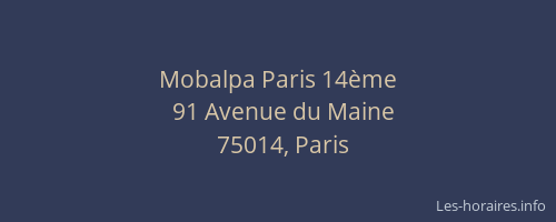 Mobalpa Paris 14ème