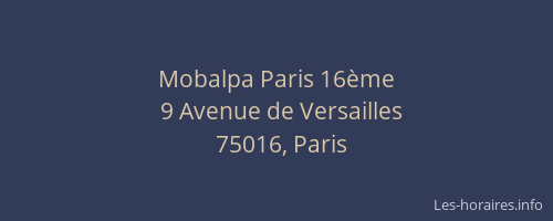 Mobalpa Paris 16ème