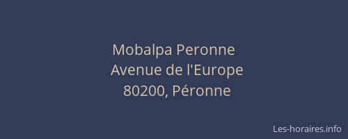 Mobalpa Peronne