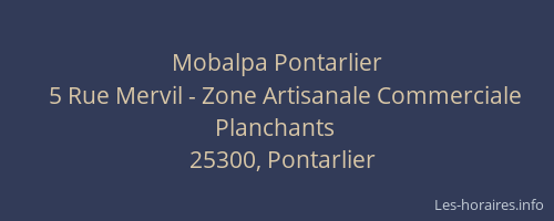 Mobalpa Pontarlier