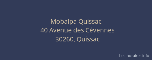 Mobalpa Quissac