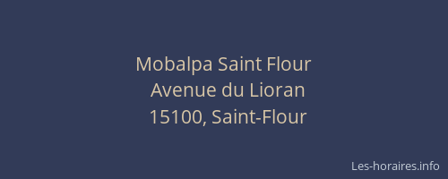 Mobalpa Saint Flour