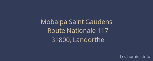Mobalpa Saint Gaudens