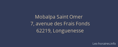 Mobalpa Saint Omer