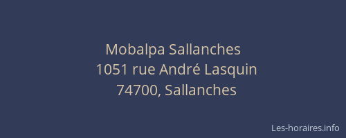 Mobalpa Sallanches