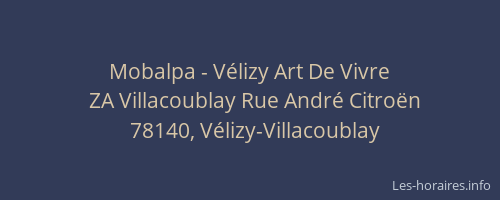 Mobalpa - V&eacute;lizy Art De Vivre