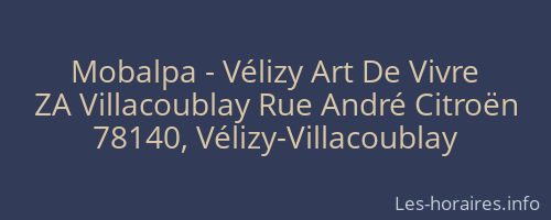 Mobalpa - Vélizy Art De Vivre
