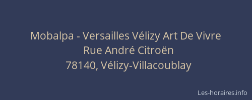 Mobalpa - Versailles Vélizy Art De Vivre