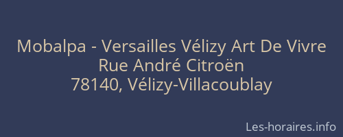 Mobalpa - Versailles Vélizy Art De Vivre