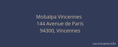 Mobalpa Vincennes