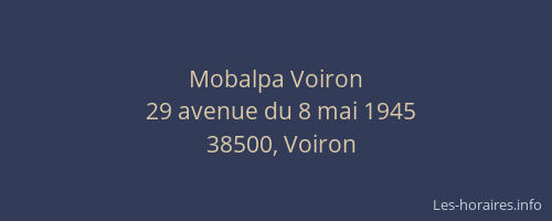 Mobalpa Voiron