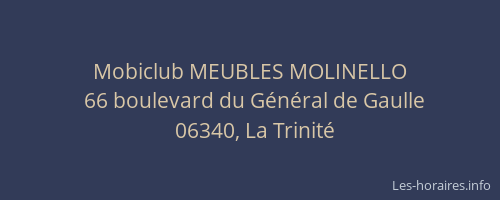 Mobiclub MEUBLES MOLINELLO