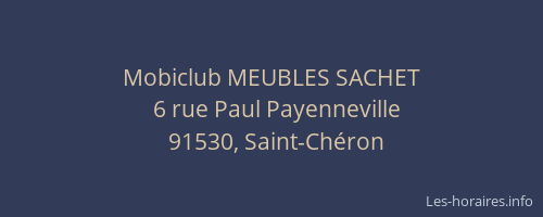 Mobiclub MEUBLES SACHET
