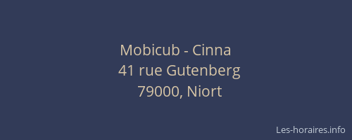 Mobicub - Cinna