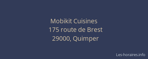 Mobikit Cuisines