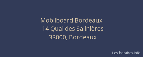 Mobilboard Bordeaux
