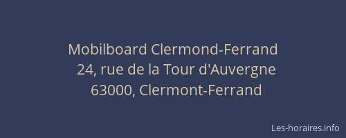 Mobilboard Clermond-Ferrand