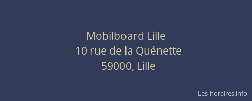 Mobilboard Lille