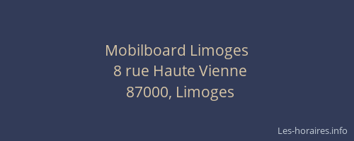 Mobilboard Limoges