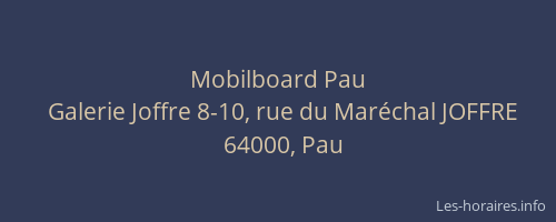 Mobilboard Pau