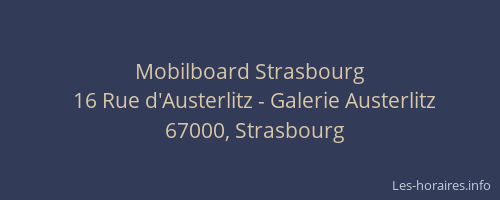 Mobilboard Strasbourg