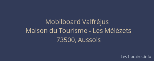 Mobilboard Valfréjus