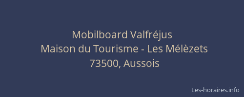 Mobilboard Valfr&eacute;jus