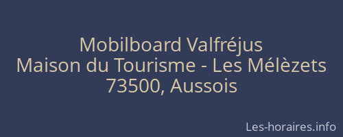 Mobilboard Valfréjus