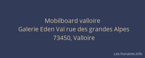 Mobilboard valloire