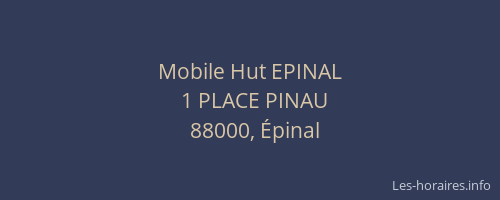Mobile Hut EPINAL