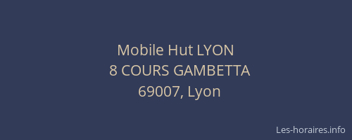 Mobile Hut LYON