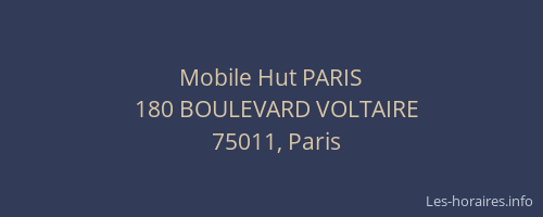 Mobile Hut PARIS