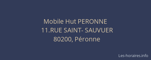 Mobile Hut PERONNE