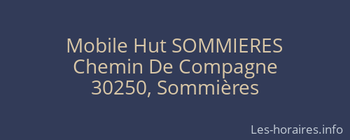 Mobile Hut SOMMIERES