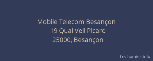 Mobile Telecom Besançon