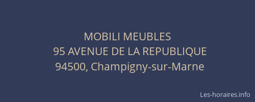 MOBILI MEUBLES